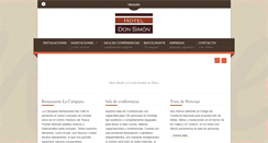 Desktop Screenshot of hoteldonsimon.com