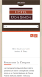 Mobile Screenshot of hoteldonsimon.com